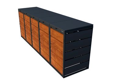 Atkritumu konteineru novietne 120L x 5