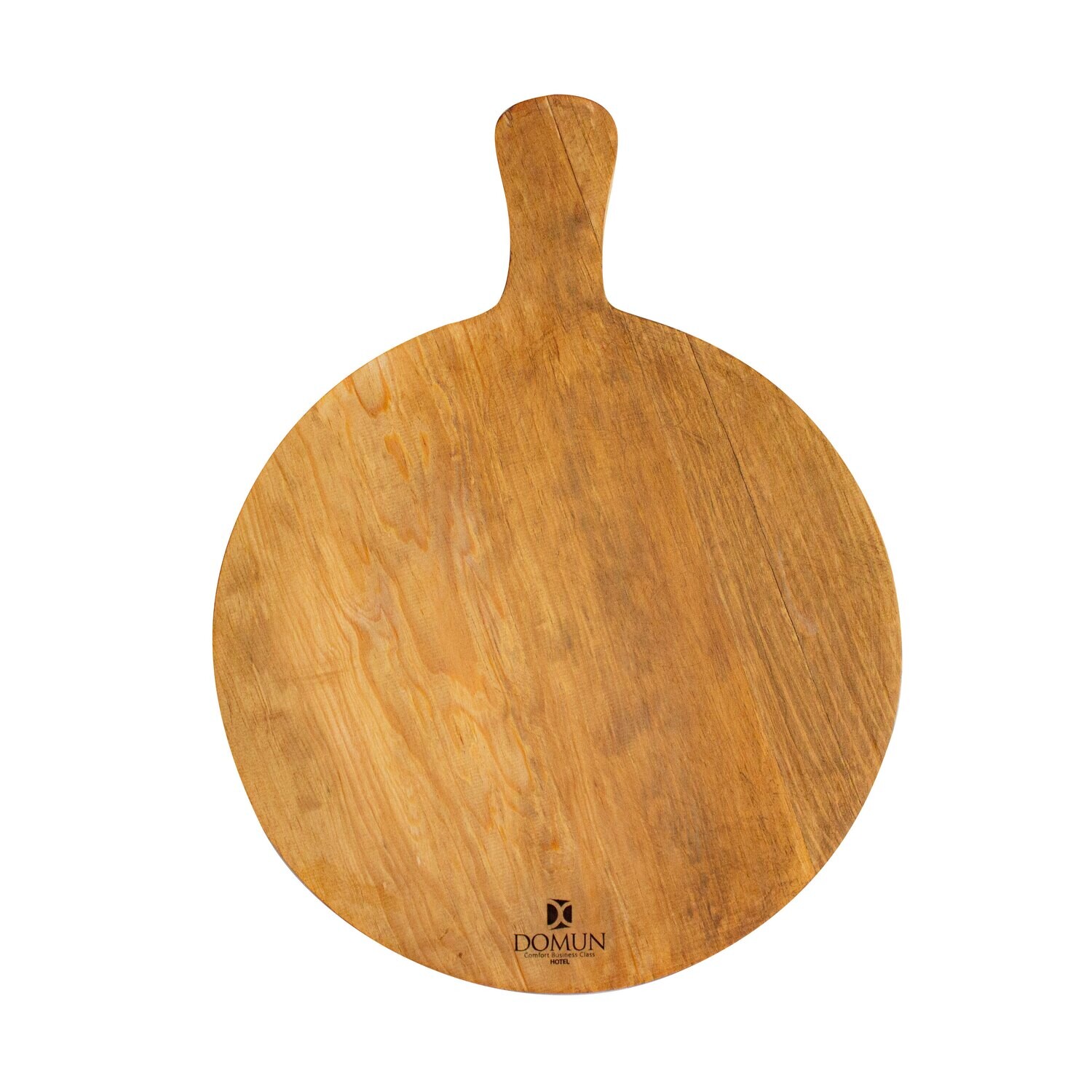 Tabla redonda con mango en madera de pino