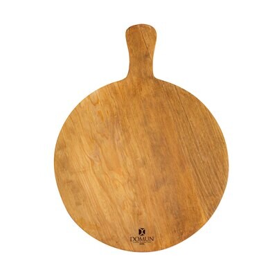 Tabla redonda con mango en madera de pino