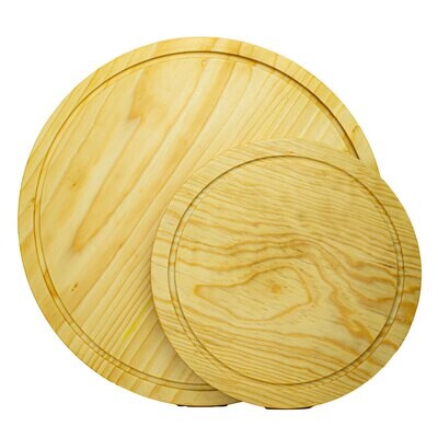 Tabla redonda en madera de pino