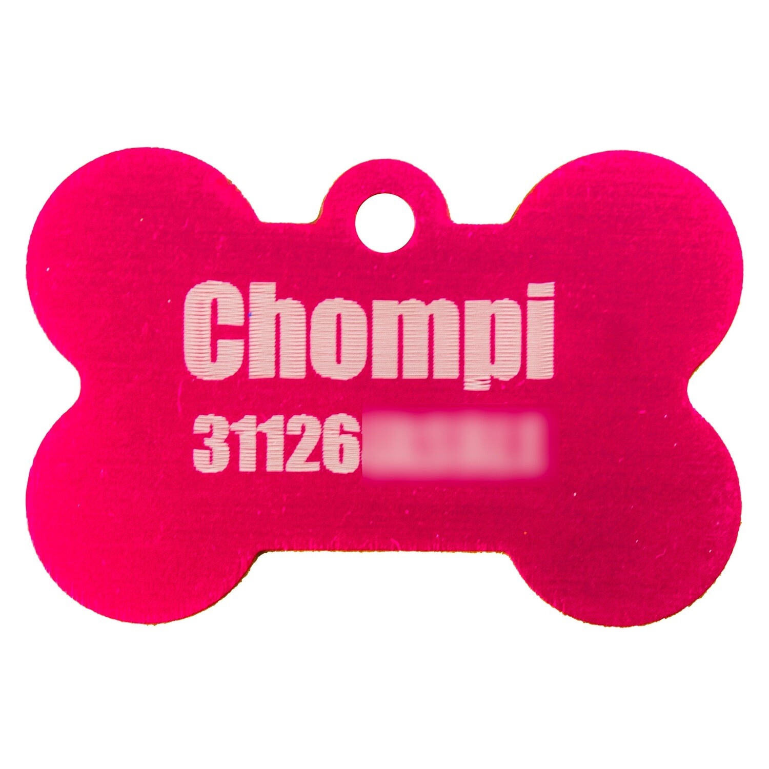 Plaquita para mascota en aluminio