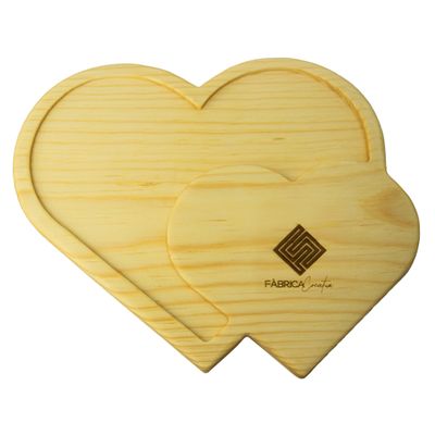 Tabla corazón doble
