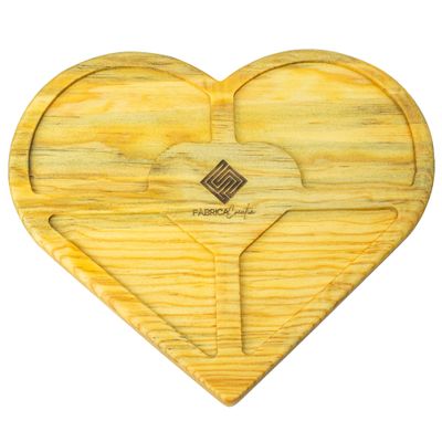Tabla corazón 4 secciones