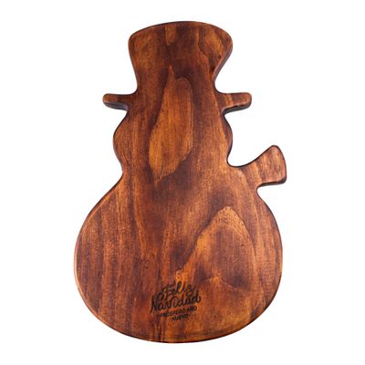 Tabla en forma de hombre de nieve snowman