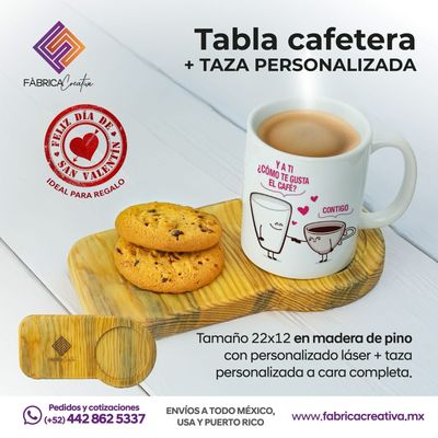 Porta taza con taza sublimado