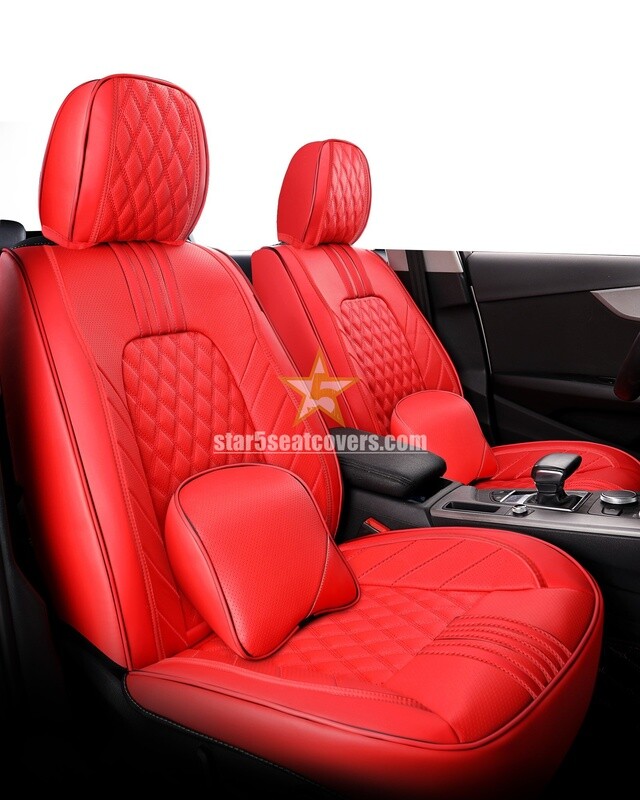 Red - New Upgraded Ultimate 6D Seat Cover Set