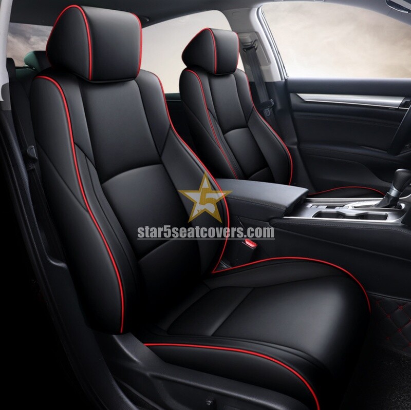#32Black(B) - Honda Accord (18-22) Custom Fit Seat Cover Set