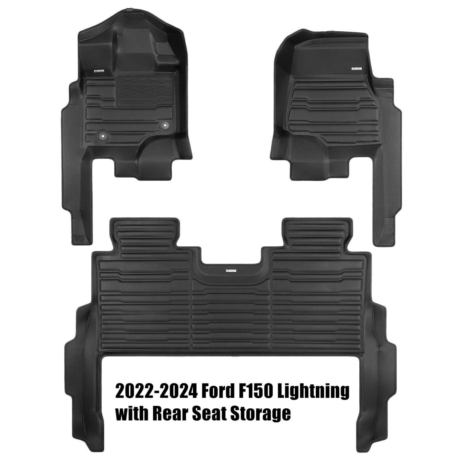 2022 - 2024 TuxMats Ford F150 Lightning Floor Mats