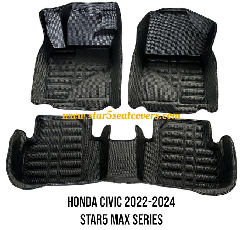 STAR5 MAX Series 2022 - 2024 Honda Civic Sedan/Hatchback Floor Mats
