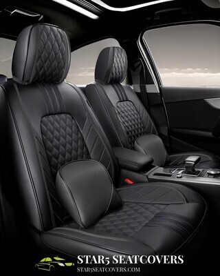Black - New Upgraded Ultimate 6D Seat Cover Set