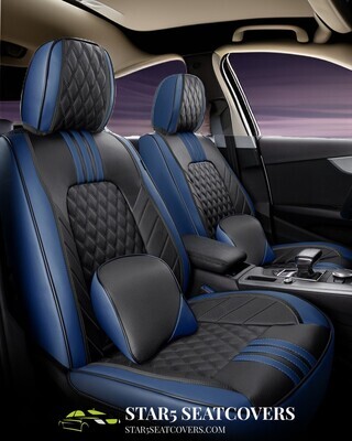 Blue - New Upgraded Ultimate 6D Seat Cover Set
