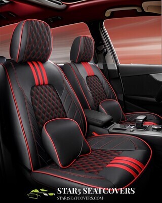 Red&Black - New Upgraded Ultimate 6D Seat Cover Set