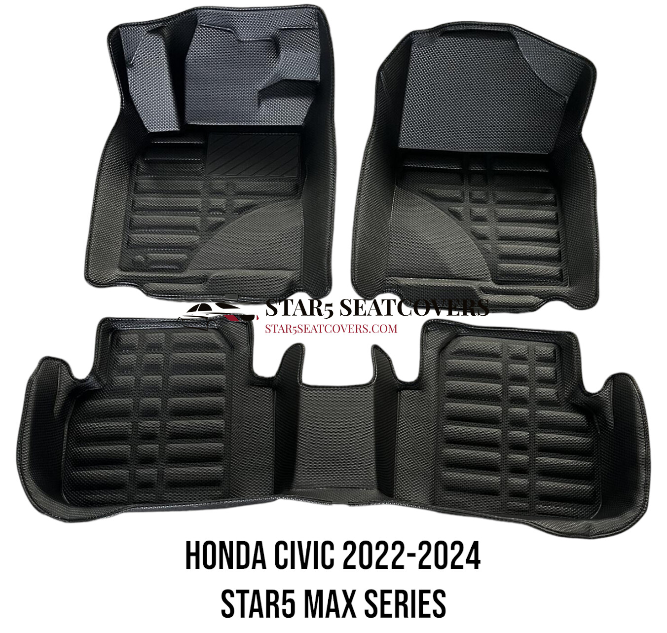 STAR5 MAX Series 22 - 24 Honda Civic Sedan/Hatchback Floor Mats