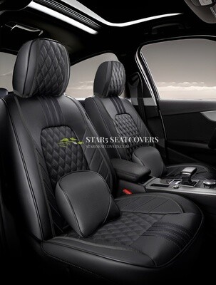 Black - New Upgraded Ultimate 6D Seat Cover Set