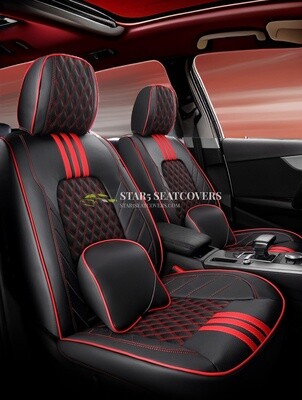 Red&amp;Black - New Upgraded Ultimate 6D Seat Cover Set