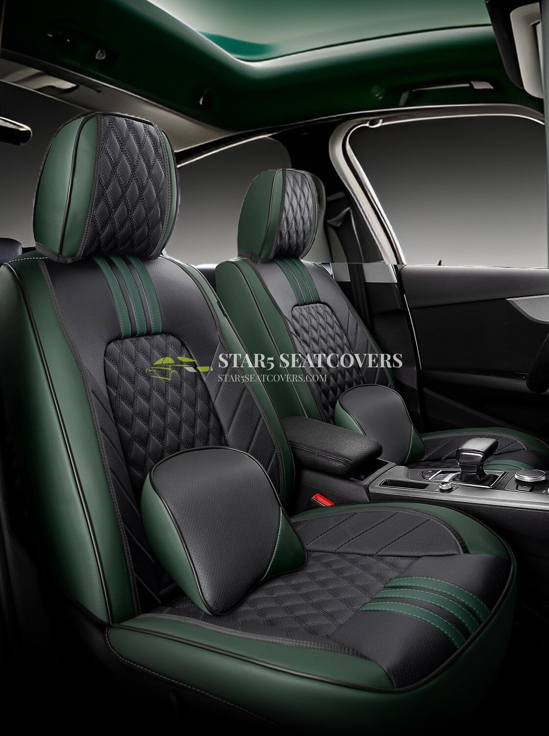 Green - Star5 Diamond Series Seat Cover Set