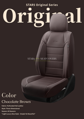 Chocolate Brown - Star5 Premium Original Series Seat Cover Set