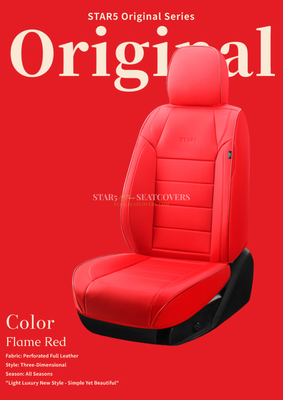 Flame Red - Star5 Premium Original Series Seat Cover Set