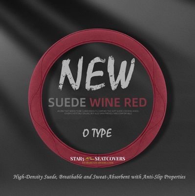 Wine - O Type - Star5 Premium Suede Steering Wheel Cover