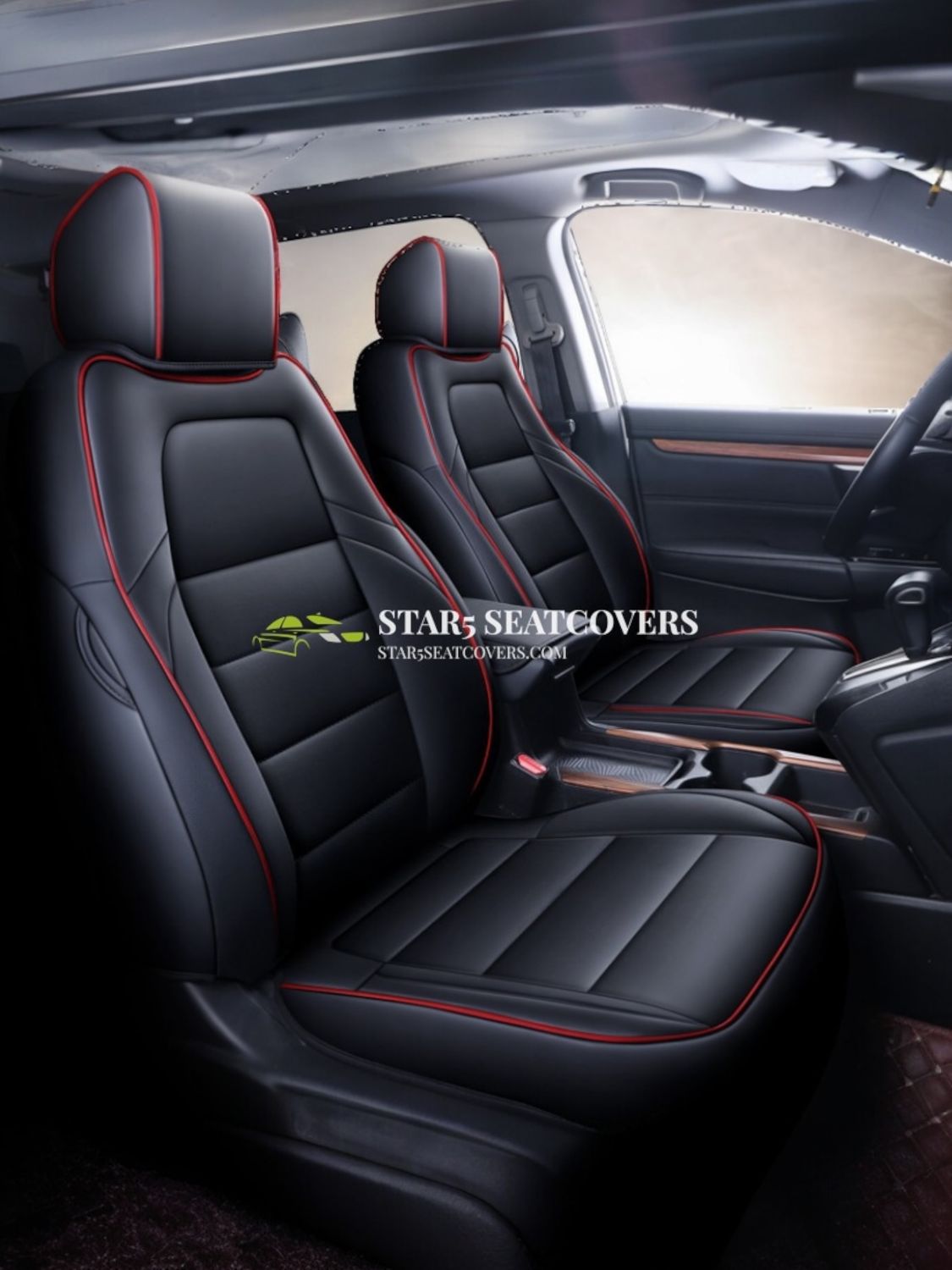 Black(R) - Honda CRV (17-24) Custom Fit Seat Cover Set