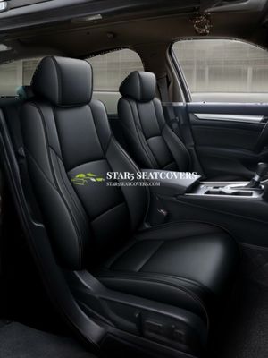 Black - Honda Accord (18-22) Custom Fit Seat Cover Set