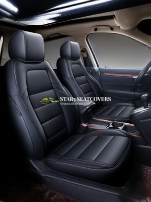 Black - Honda CRV (17-24) Custom Fit Seat Cover Set
