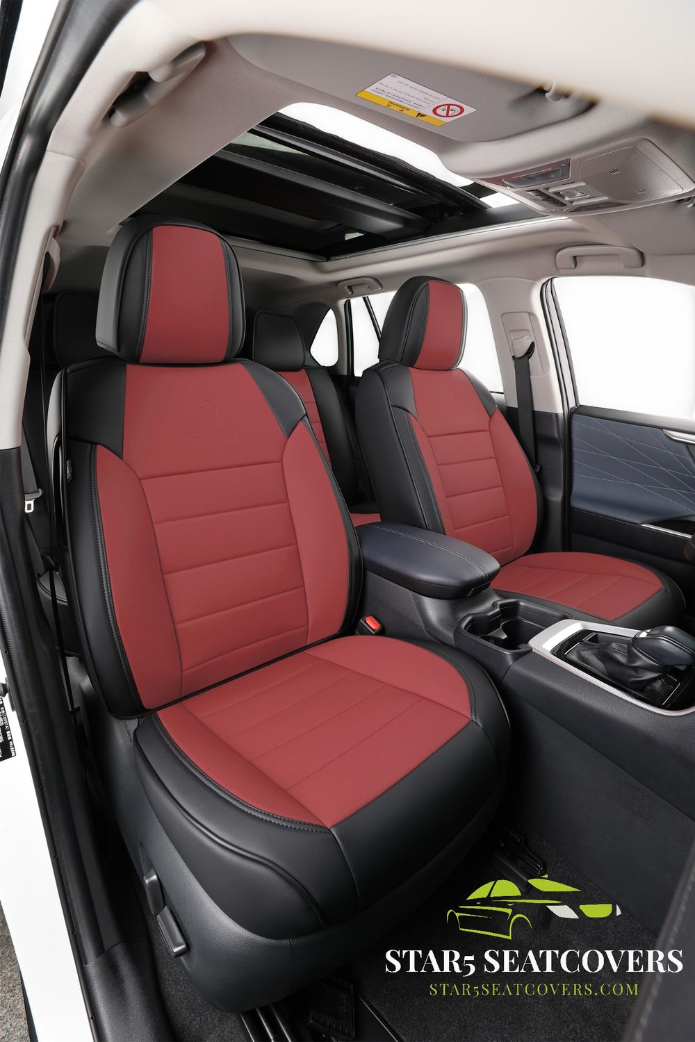 Star5 Premium Original Series Seat Cover Set – New Upgraded 2nd Gen (Maroon)