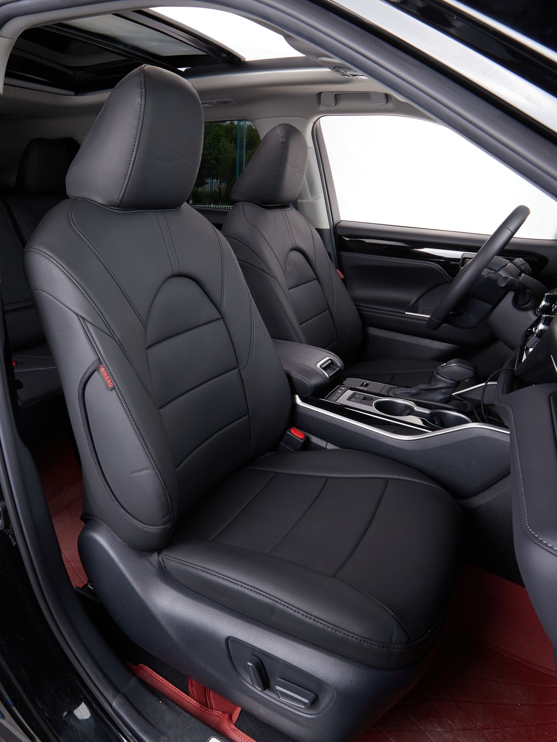 New Premium Toyota Highlander (20-25) 2nd Row Bench 8-Seater Custom Seat Cover Set - Black