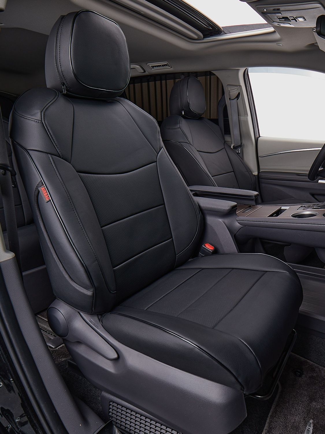 New Premium Toyota Sienna (21-25) 2nd Row Bench 8-Seater Custom Seat Cover Set - Black