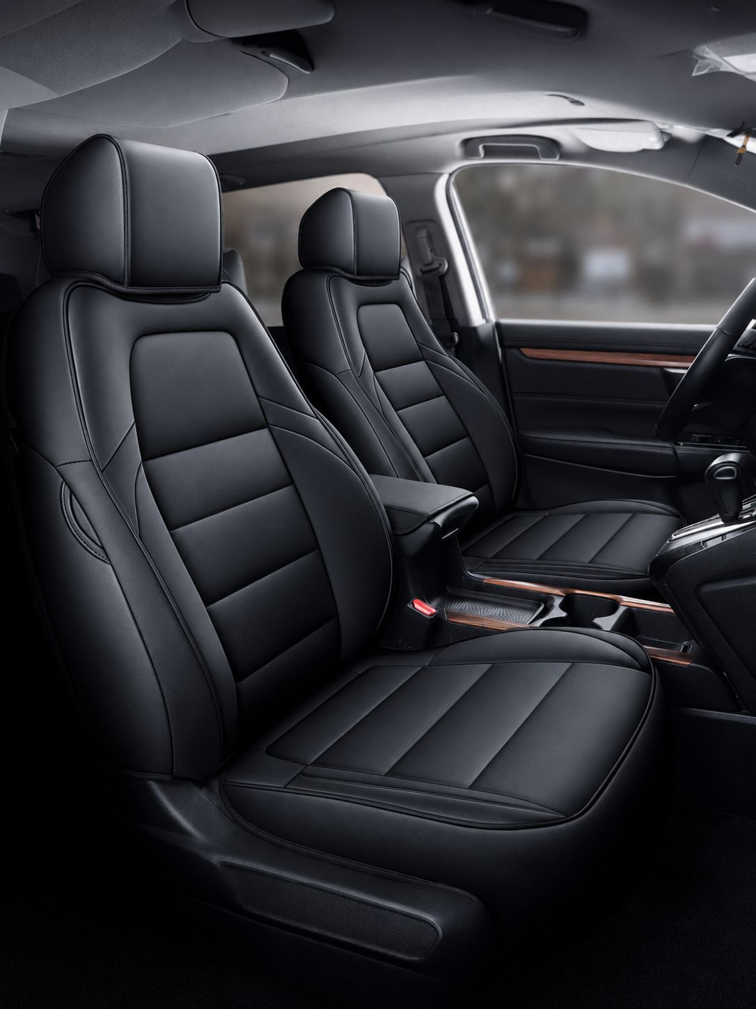 STAR5 Custom-Fit Seat Covers for 2017–2026 Honda CR-V – Gas &amp; Hybrid – Full 5-Seat Set (Black)