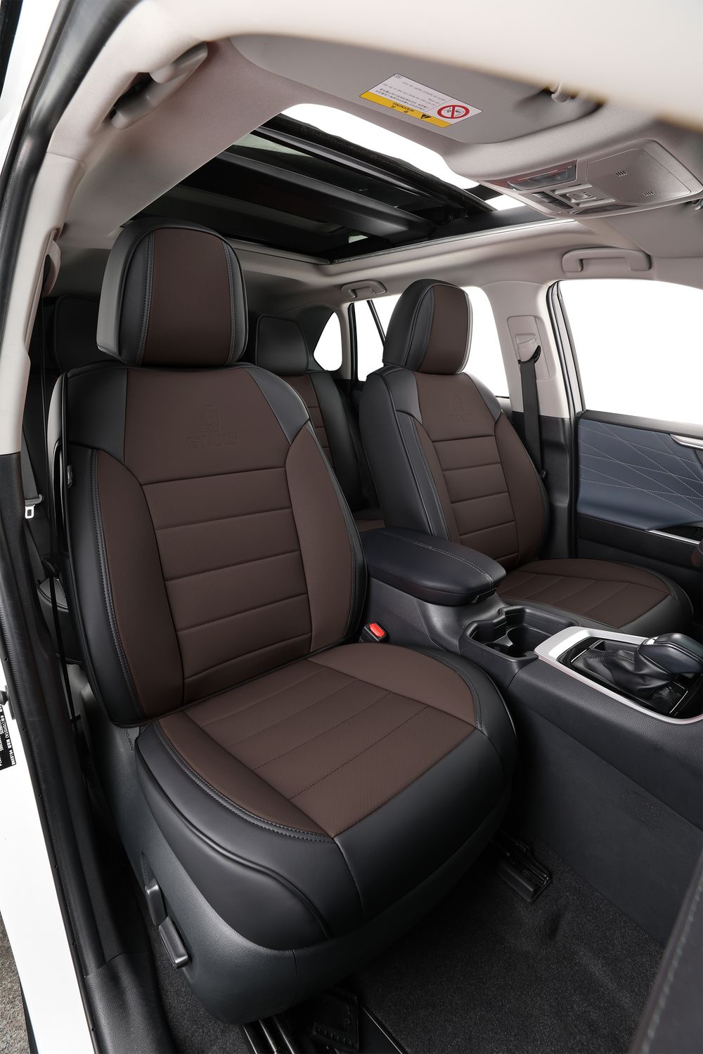 2nd Gen Star5 Premium Seat Covers | Fits Sedans, SUVs &amp; Trucks (5-Seater) (Coffee)