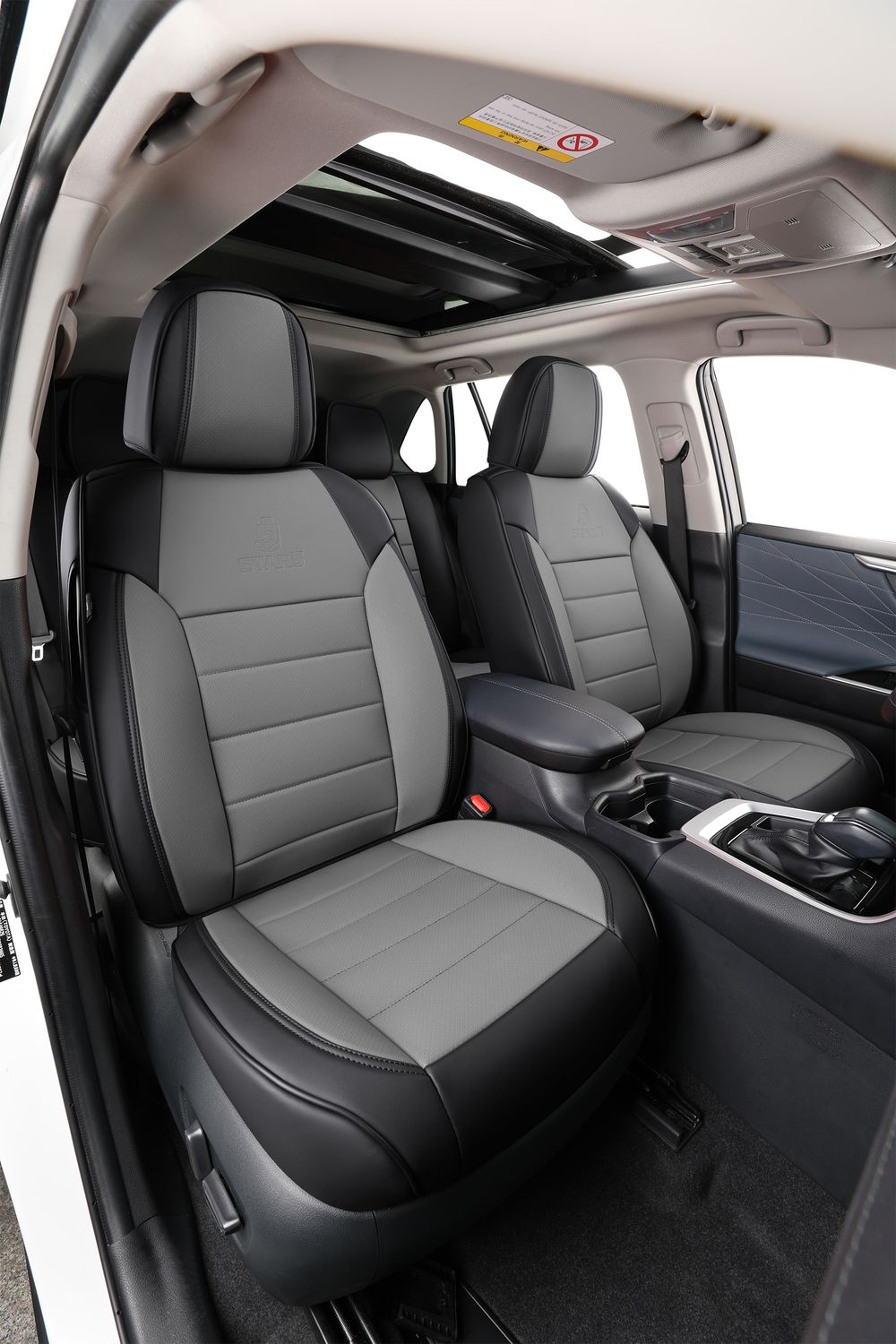 2nd Gen Star5 Premium Seat Covers | Fits Sedans, SUVs &amp; Trucks (5-Seater) (Steel Gray)