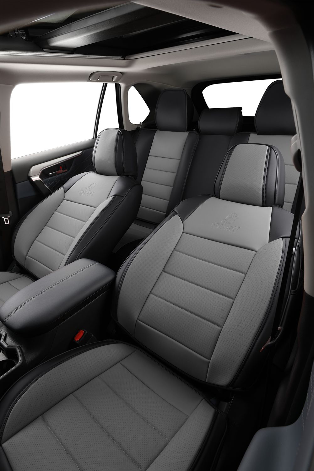 2nd Gen STAR5 Premium Seat Covers – Full Set for 5-Seater Sedans, SUVs & Trucks (Steel Gray)