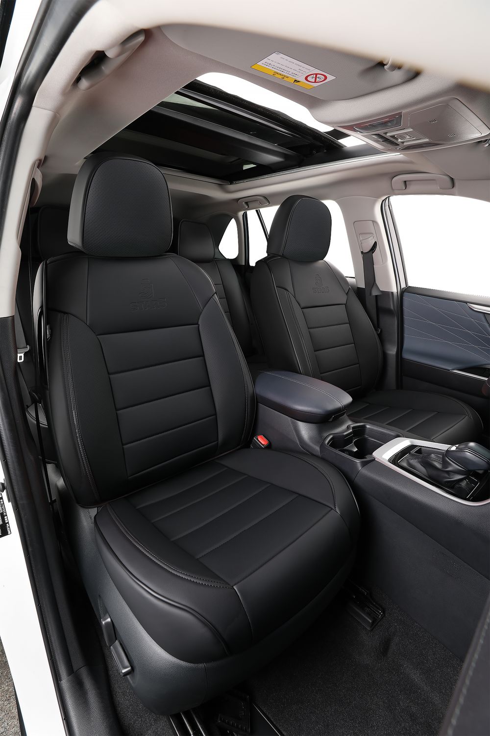2nd Gen Star5 Premium Seat Covers | Fits Sedans, SUVs &amp; Trucks (5-Seater) (Black)