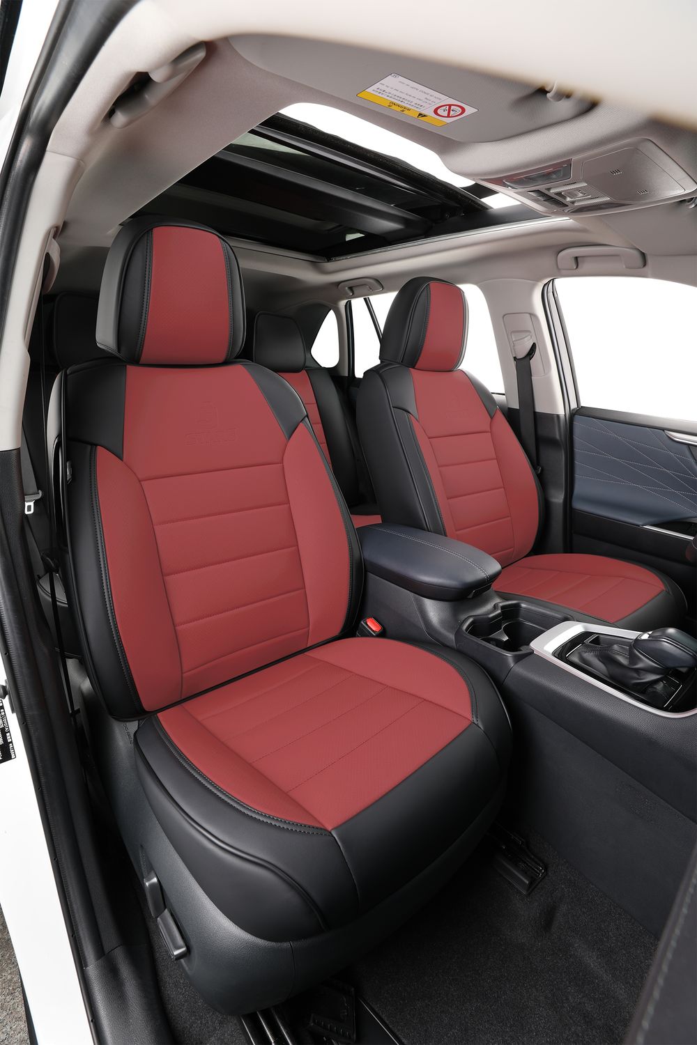 2nd Gen Star5 Premium Seat Covers | Fits Sedans, SUVs &amp; Trucks (5-Seater) (Maroon)
