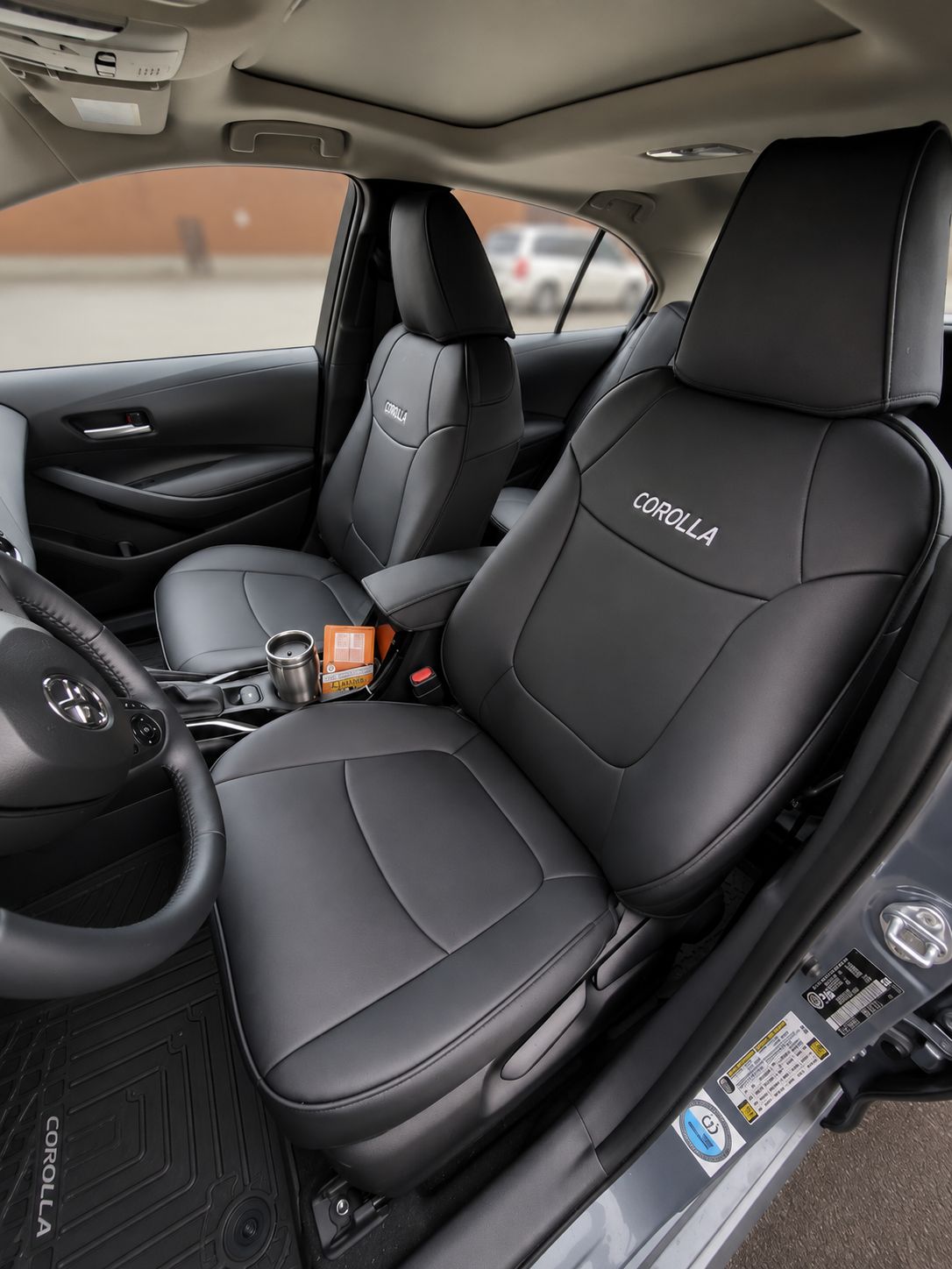 STAR5 Custom-Fit Seat Covers for 2020–2026 Toyota Corolla Gas Sedan – Full 5-Seat Set (Black)