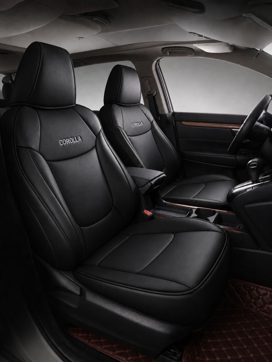 STAR5 Custom-Fit Seat Covers for 2020–2026 Toyota Corolla Gas Sedan – Full 5-Seat Set (Black)