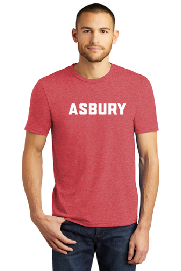 ASBURY Red Frost Adult Unisex Triblend Tee - FREE Shipping