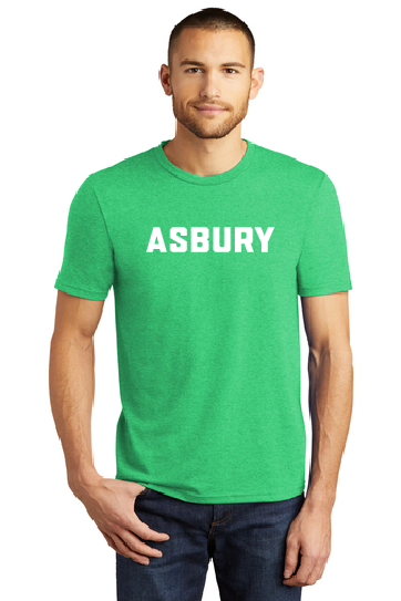ASBURY Green Frost Adult Unisex Triblend Tee - FREE Shipping