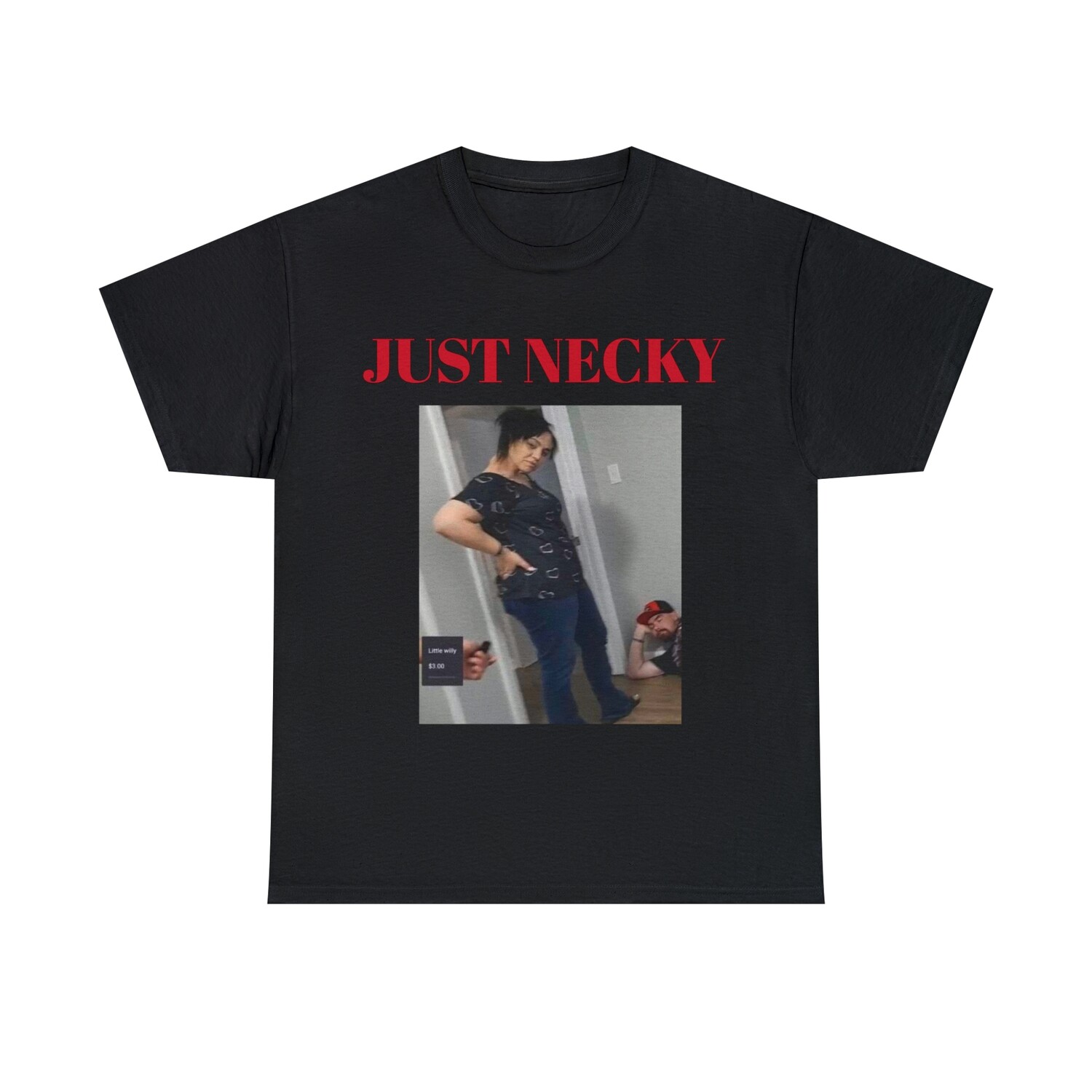 Just Necky Unisex Heavy Cotton Tee (Black Shirt)