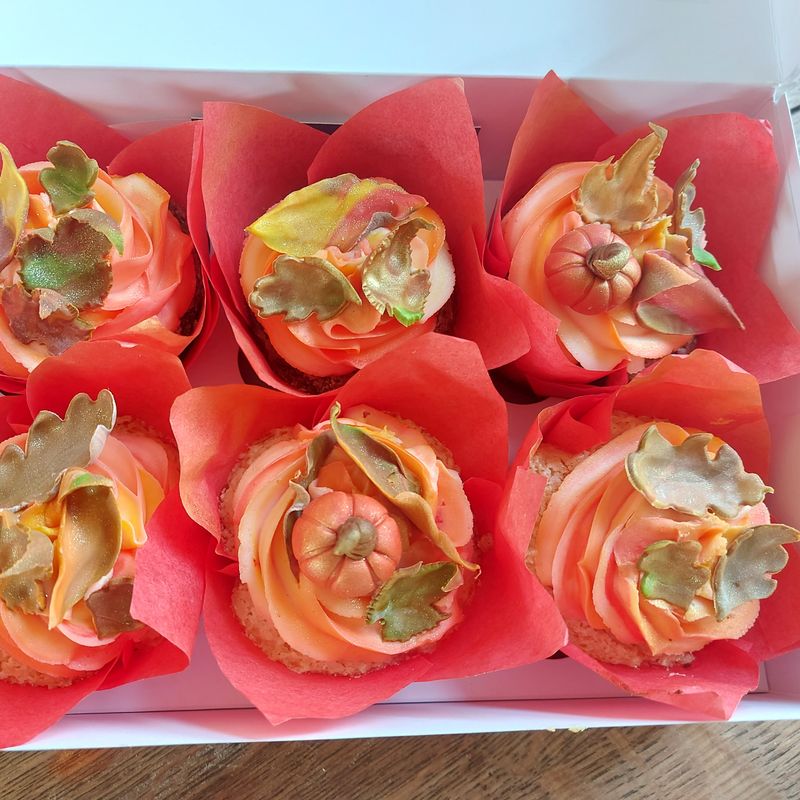 Vegan Pumpkins cupcakes