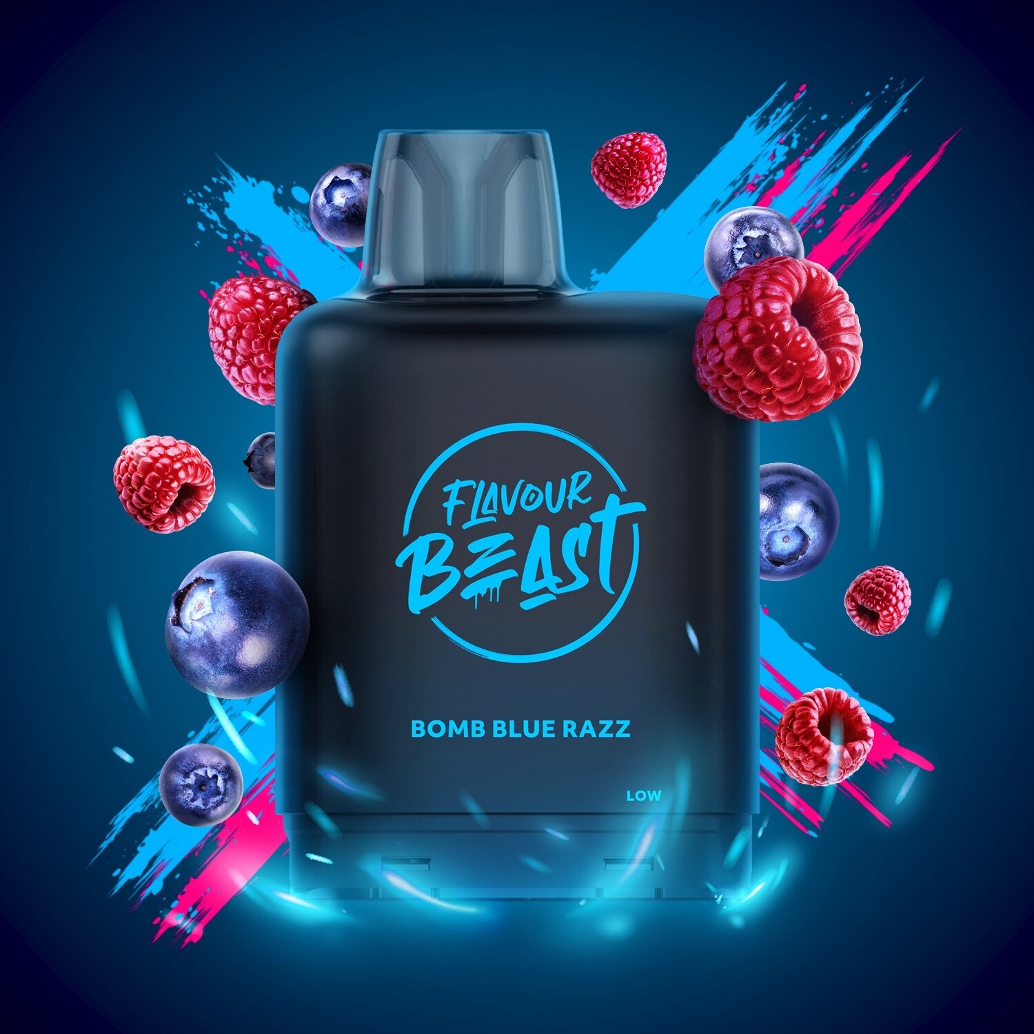 Level X Flavour Beast Boost, FLAVOUR-PUFFS: BOMB BLUE RAZZ