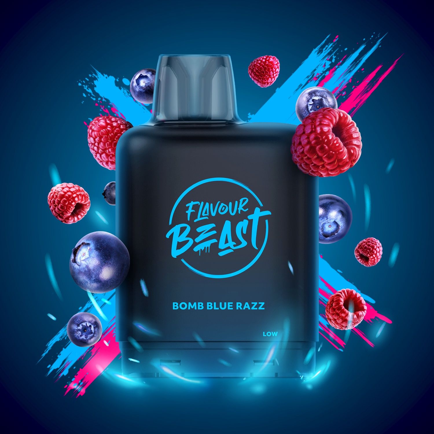 Level X Flavour Beast Boost 25K, FLAVOUR-PUFFS: BOMB BLUE RAZZ