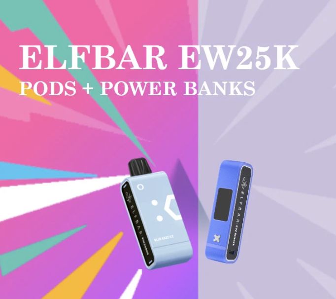ELF BAR EW 25K Pod + Battery, Colour: Blue Razz Ice