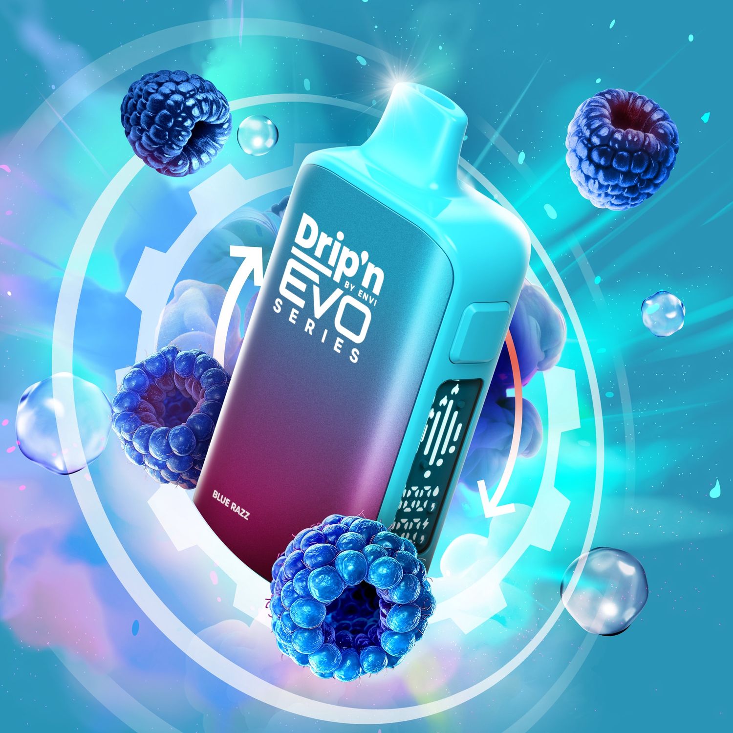 Drip'n by Envi Evo 63k, Flavour: BLUE RAZZ