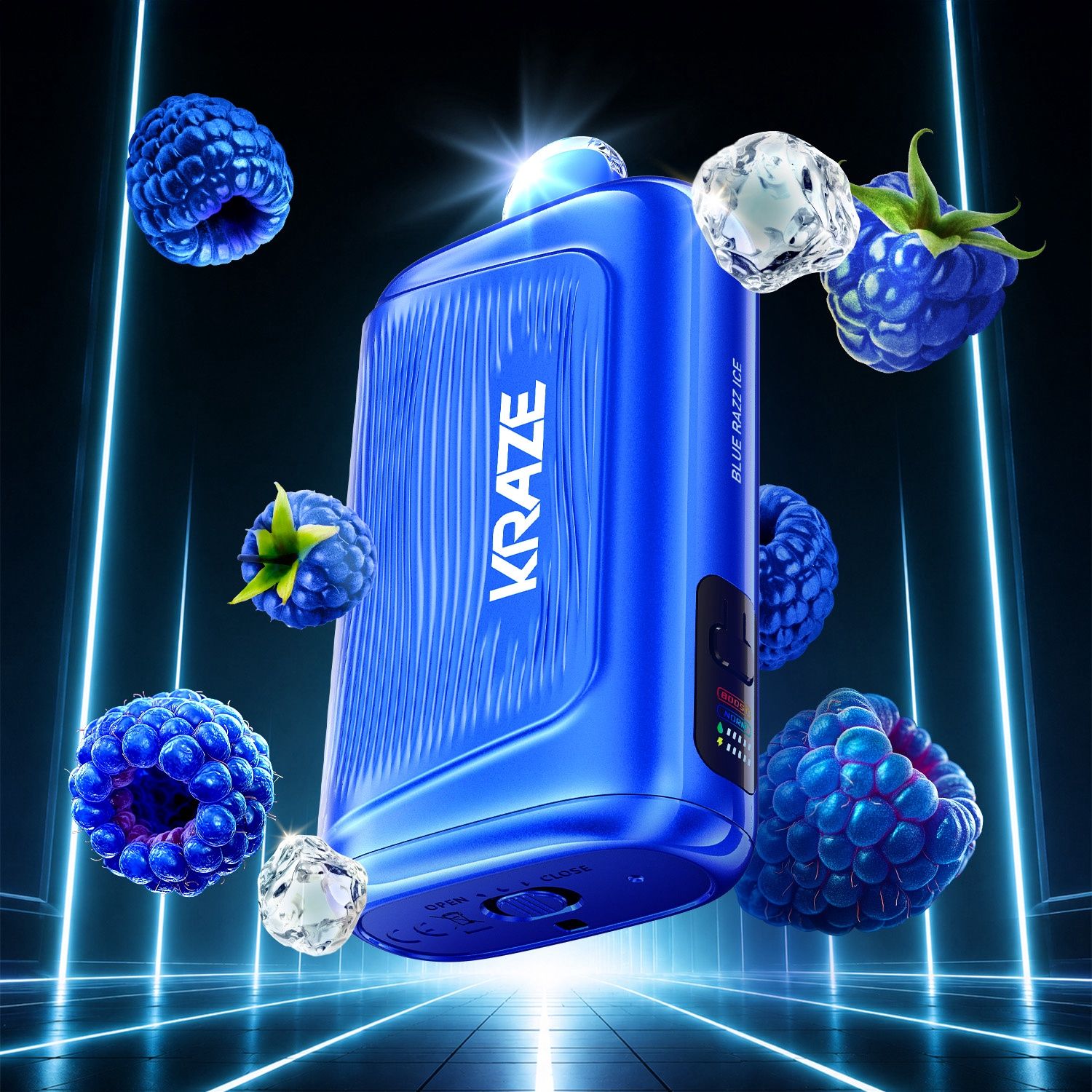 Kraze Giga 150K, Flavour: Blue Razz Ice