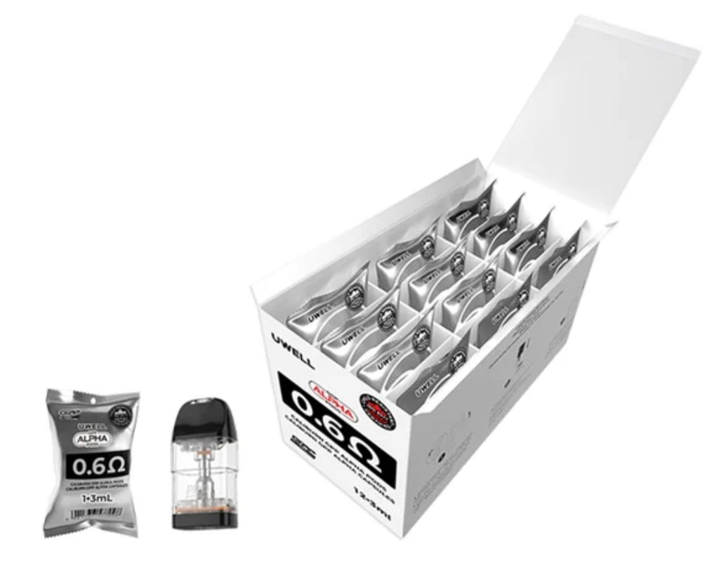 UWELL CALIBURN GPP A G3,G4,G5 REPLACEMENT POD, ohm&amp;size: 0.6 OHM 3ML
