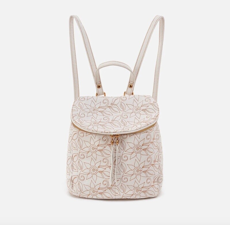 RIVER FLOWER WHITE BACKPACK