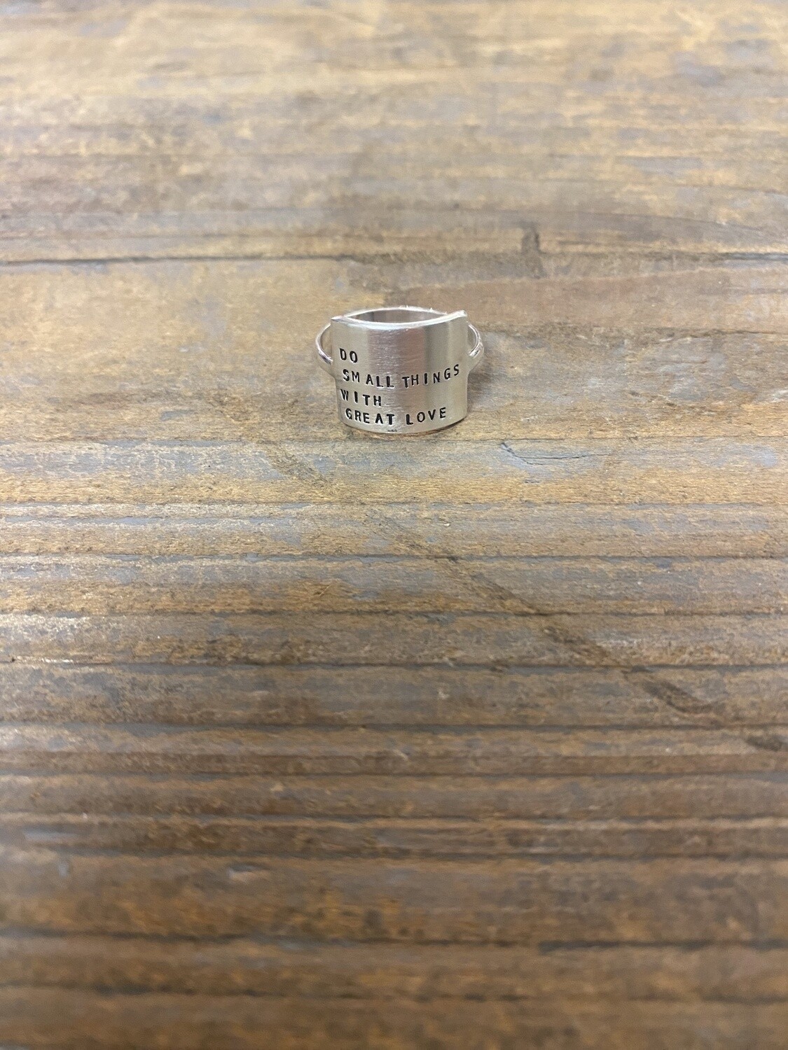 INSPIRING RING, SIZE: 7, QUOTE: DO SMALL THINGS