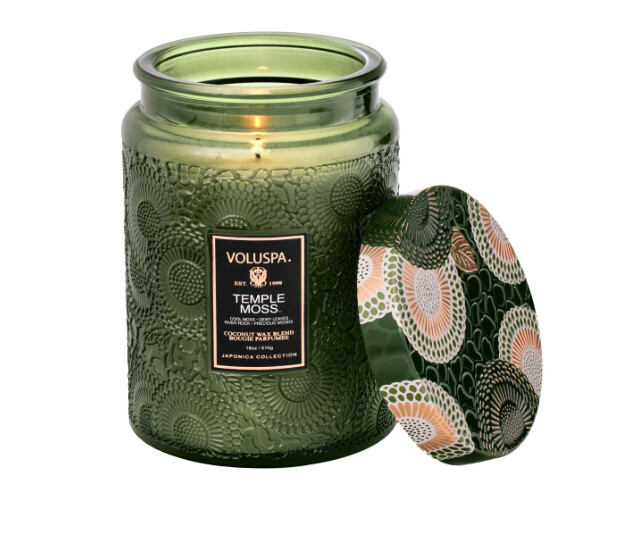 TEMPLE MOSS LG JAR CANDLE